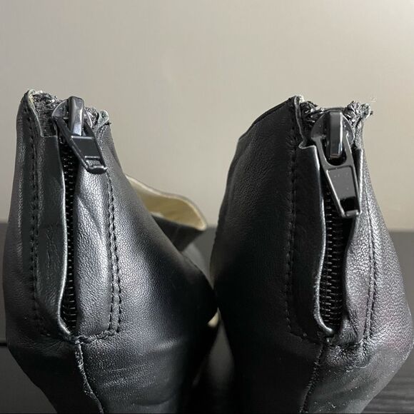 Messeca New York Cecilia Black Leather Platform Wedges. 9.5 - Picture 7 of 16